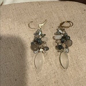 Calypso St. Barth Multi-Stone Earrings in Gold and Gray